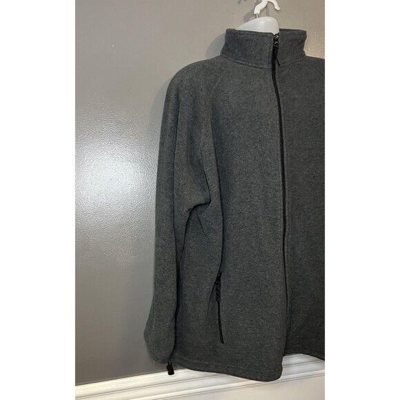 Old Navy Jacket Mens 2XL Gray Full Zip Fleece Outdoor Warm Pockets - Picture 2 of 7